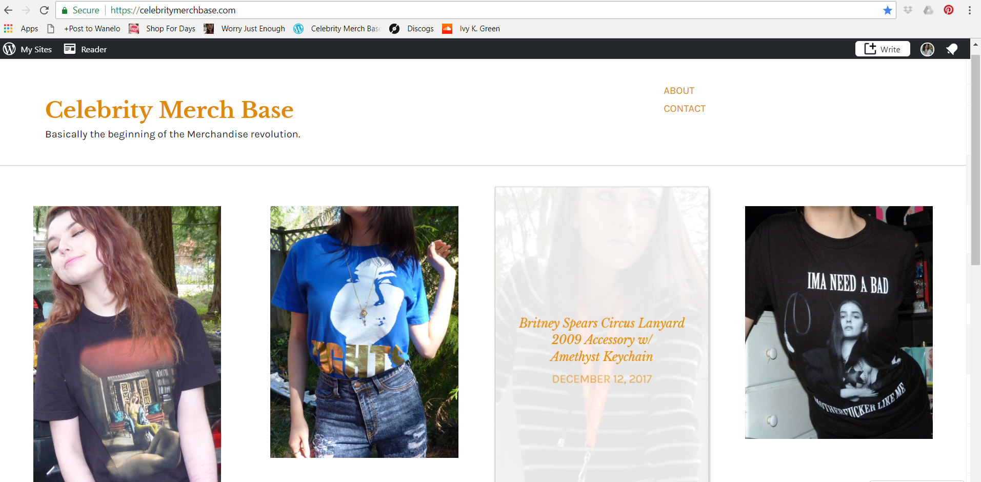 CelebrityMerchBase May 2018